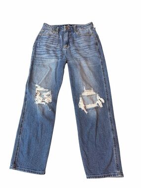 Hollister Ultra High Rise Mom Jeans Distressed W30 L27